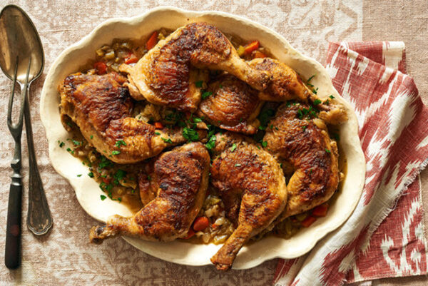 Braised chicken