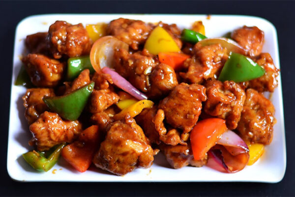 Chicken chillies & Onions