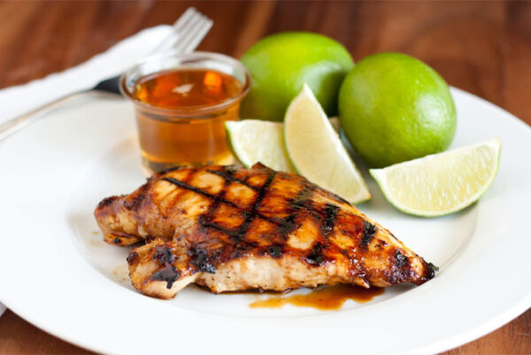 Slice Chicken with Lime